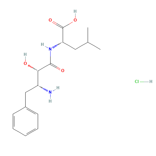 BESTATIN HYDROCHLORIDE (CAS: 65391-42-6) - Chemical Structure and Molecular Formula 