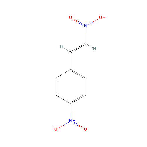 BETA,4-DINITROSTYRENE (CAS: 3156-41-0) - Chemical Structure and Molecular Formula 