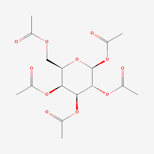 beta-D-Galactose pentaacetate (CAS: 4163-60-4) - Chemical Structure and Molecular Formula 