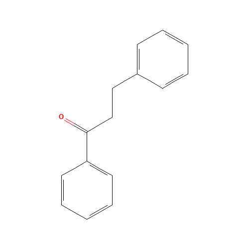 BETA-PHENYLPROPIOPHENONE (CAS: 1083-30-3) - Chemical Structure and Molecular Formula 