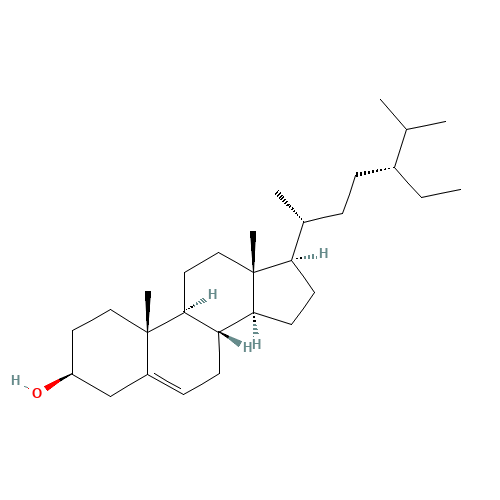 beta-Sitosterol (CAS: 83-46-5) - Chemical Structure and Molecular Formula 