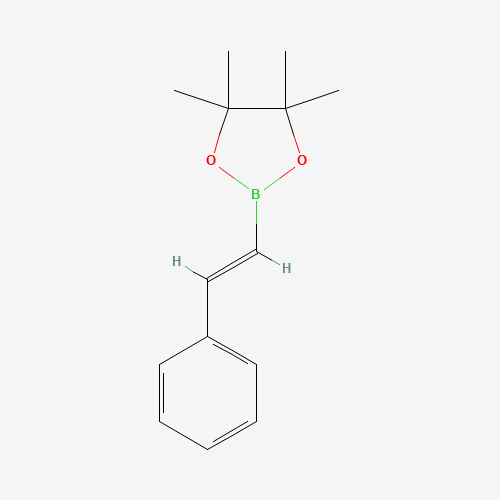 TRANS-2-(4,4,5,5-TETRAMETHYL-1,3,2-DIOXABOROLAN-2-YL)STYRENE (CAS: 78782-27-1) - Chemical Structure and Molecular Formula 