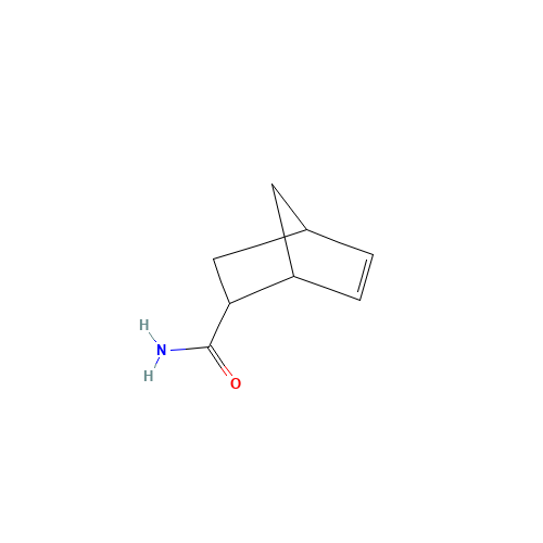 5-Norbornene-2-carboxamide (CAS: 95-17-0) - Chemical Structure and Molecular Formula 