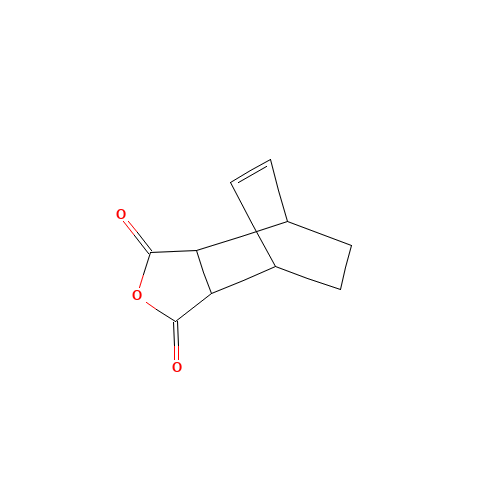 ENDO-BICYCLO[2.2.2]OCT-5-ENE-2,3-DICARBOXYLIC ANHYDRIDE (CAS: 24327-08-0) - Chemical Structure and Molecular Formula 