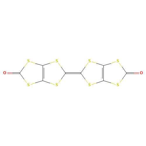 BIS(CARBONYLDITHIO)TETRATHIAFULVALENE (CAS: 64394-47-4) - Chemical Structure and Molecular Formula 