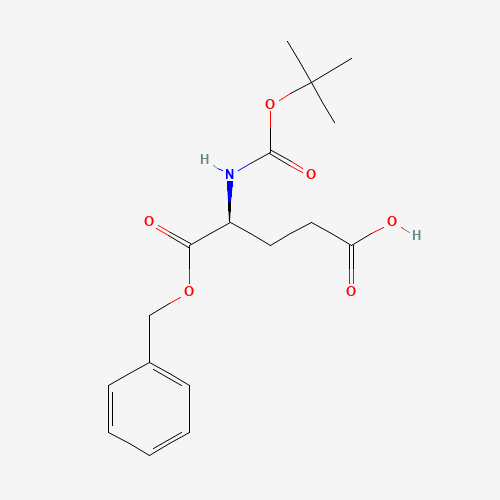 Boc-L-Glutamic acid 1-benzyl ester (CAS: 30924-93-7) - Chemical Structure and Molecular Formula 