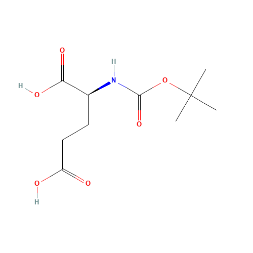 Boc-L-Glutamic acid (CAS: 2419-94-5) - Chemical Structure and Molecular Formula 