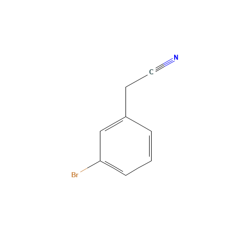 3-Bromophenylacetonitrile (CAS: 31938-07-5) - Chemical Structure and Molecular Formula 
