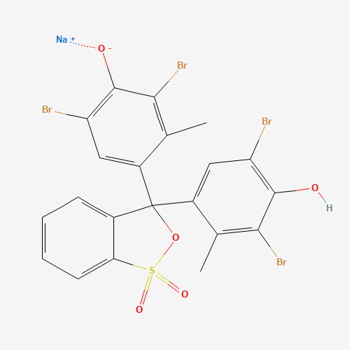 BROMOCRESOL GREEN SODIUM SALT (CAS: 67763-24-0) - Chemical Structure and Molecular Formula 