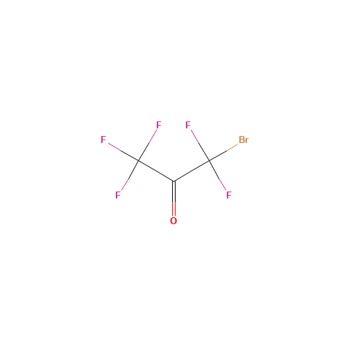 BROMOPENTAFLUOROACETONE (CAS: 815-23-6) - Chemical Structure and Molecular Formula 