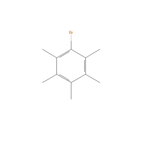 BROMOPENTAMETHYLBENZENE (CAS: 5153-40-2) - Chemical Structure and Molecular Formula 