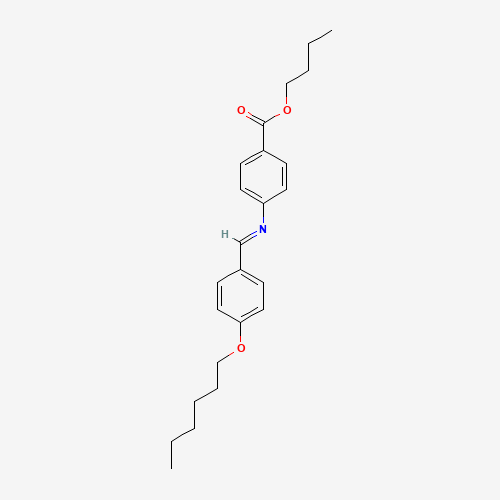 BUTYL P-HEXYLOXYBENZYLIDENE P-AMINOBENZOATE (CAS: 37177-16-5) - Chemical Structure and Molecular Formula 