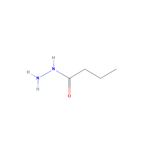 BUTYRIC ACID HYDRAZIDE (CAS: 3538-65-6) - Chemical Structure and Molecular Formula 