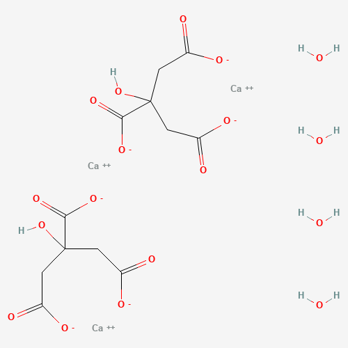 Calcium citrate tetrahydrate (CAS: 5785-44-4) - Chemical Structure and Molecular Formula 