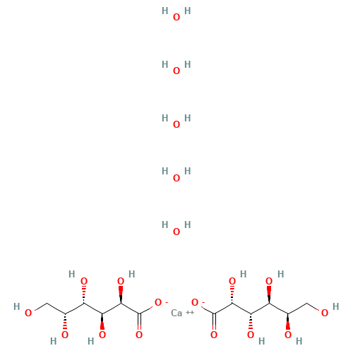 CALCIUM-D-GALACTONATE PENTAHYDRATE (CAS: 69617-74-9) - Chemical Structure and Molecular Formula 