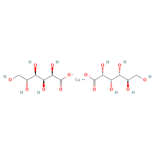 Calcium gluconate (CAS: 299-28-5) - Chemical Structure and Molecular Formula 
