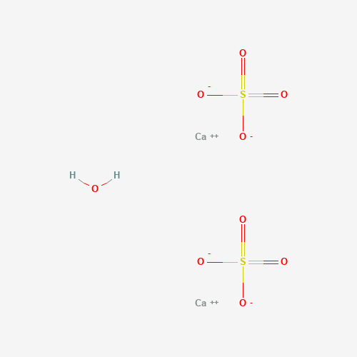 Calcium sulfate hemihydrate (CAS: 10034-76-1) - Chemical Structure and Molecular Formula 