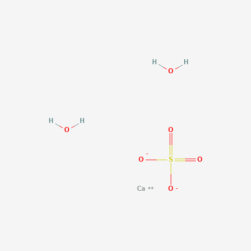 Calcium sulfate dihydrate (CAS: 10101-41-4) - Chemical Structure and Molecular Formula 