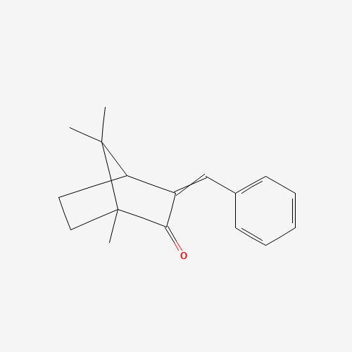 BENZYLIDENE CAMPHOR (CAS: 15087-24-8) - Chemical Structure and Molecular Formula 