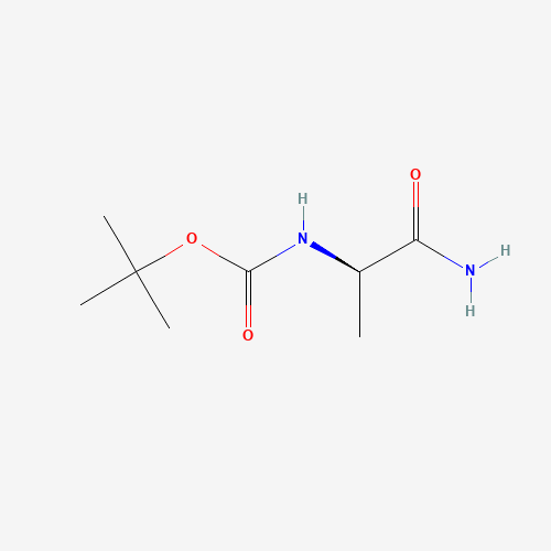 BOC-D-ALA-NH2 (CAS: 78981-25-6) - Chemical Structure and Molecular Formula 