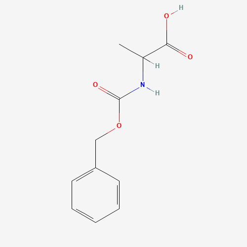 Z-DL-ALA-OH (CAS: 4132-86-9) - Chemical Structure and Molecular Formula 