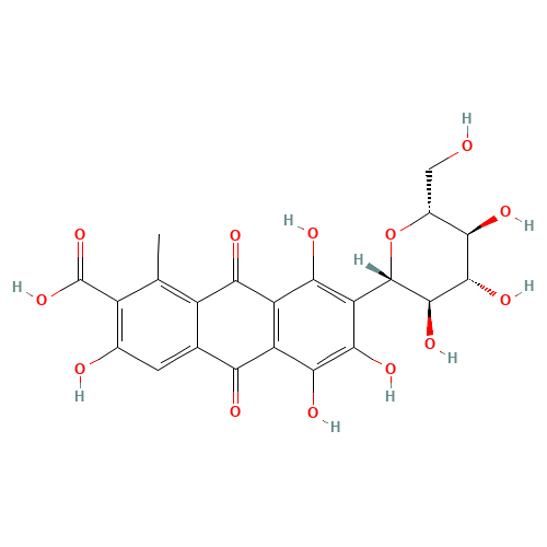 CARMINE (CAS: 1260-17-9) - Chemical Structure and Molecular Formula 