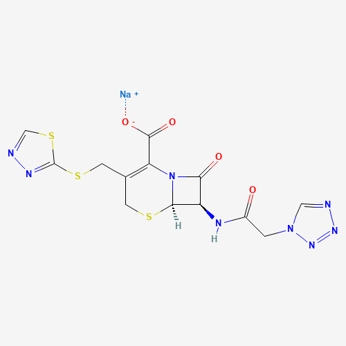 Ceftezole sodium (CAS: 41136-22-5) - Chemical Structure and Molecular Formula 