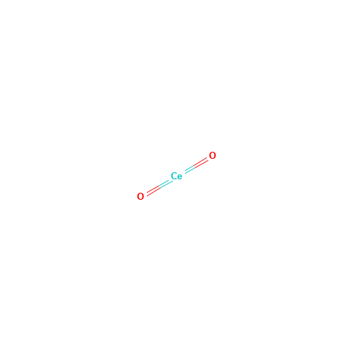 Cerium dioxide (CAS: 1306-38-3) - Chemical Structure and Molecular Formula 