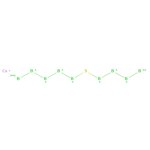 CESIUM THIADECABORANE (CAS: 11092-86-7) - Chemical Structure and Molecular Formula 