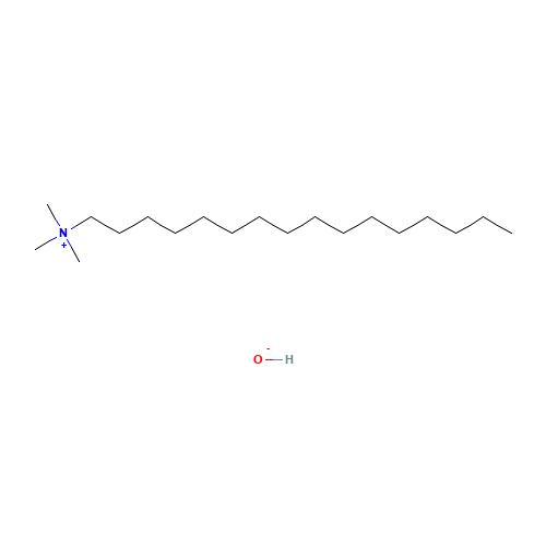 Hexadecyltrimethylammonium hydroxide (CAS: 505-86-2) - Chemical Structure and Molecular Formula 