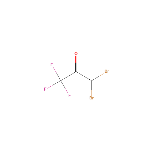 1,1-Dibromo-3,3,3-trifluoroacetone (CAS: 431-67-4) - Chemical Structure and Molecular Formula 