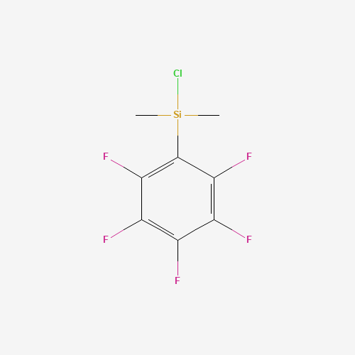 Chlorodimethylpentafluorophenylsilane (CAS: 20082-71-7) - Chemical Structure and Molecular Formula 