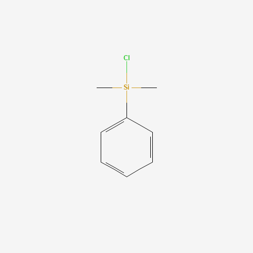 Chlorodimethylphenylsilane (CAS: 768-33-2) - Chemical Structure and Molecular Formula 