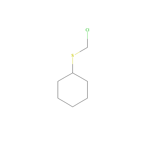 CHLOROMETHYL CYCLOHEXYL SULFIDE (CAS: 68483-71-6) - Chemical Structure and Molecular Formula 