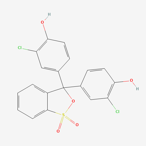 Chlorophenol Red (CAS: 4430-20-0) - Chemical Structure and Molecular Formula 