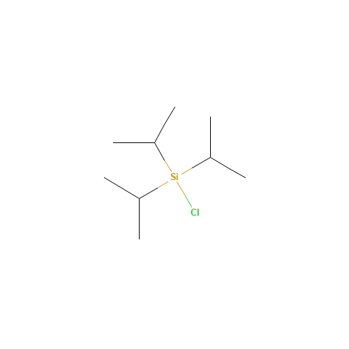 Triisopropylsilyl chloride (CAS: 13154-24-0) - Chemical Structure and Molecular Formula 