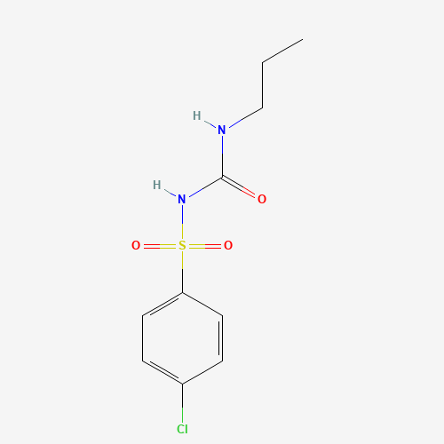 CHLORPROPAMIDE (CAS: 94-20-2) - Chemical Structure and Molecular Formula 