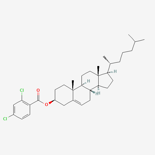 CHOLESTERYL 2,4-DICHLOROBEZOATE (CAS: 32832-01-2) - Chemical Structure and Molecular Formula 