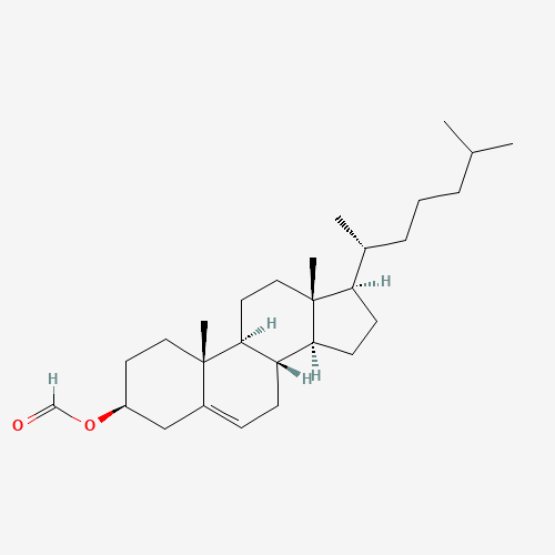 Cholesteryl formate (CAS: 4351-55-7) - Chemical Structure and Molecular Formula 
