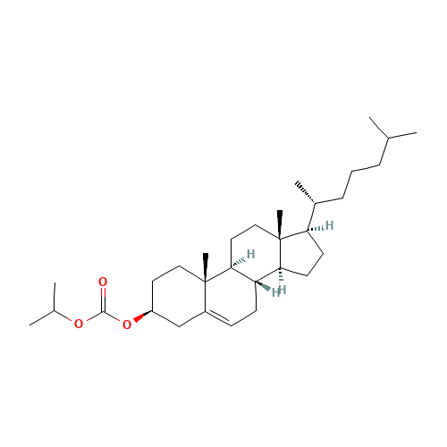 CHOLESTEROL ISOPROPYL CARBONATE (CAS: 78916-25-3) - Chemical Structure and Molecular Formula 