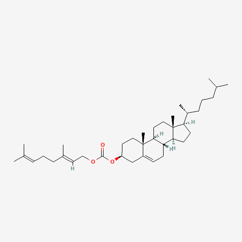 CHOLESTERYL GERANYL CARBONATE (CAS: 35750-35-7) - Chemical Structure and Molecular Formula 