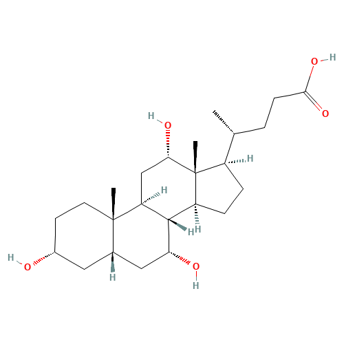 Cholic acid (CAS: 81-25-4) - Chemical Structure and Molecular Formula 
