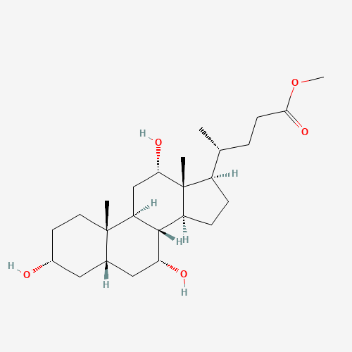 CHOLIC ACID METHYL ESTER (CAS: 1448-36-8) - Chemical Structure and Molecular Formula 