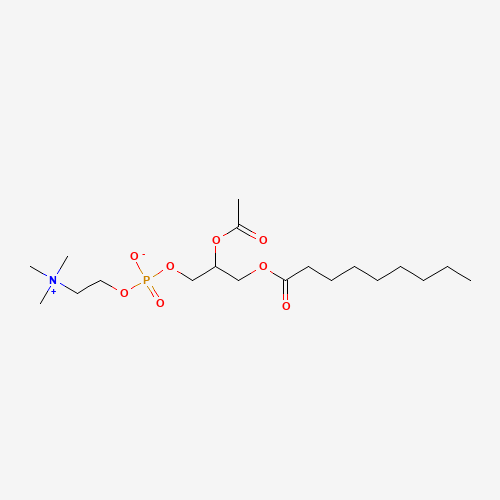 Choline,hydroxide,dihydrogenphosphate,innersalt,esterwith2-aceto-1-nonanoin,DL-(8CI) (CAS: 18679-11-3) - Chemical Structure and Molecular Formula 
