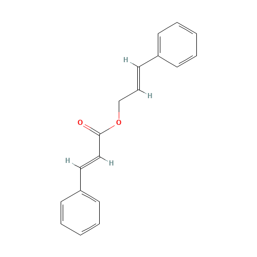 Cinnamyl cinnamate (CAS: 122-69-0) - Chemical Structure and Molecular Formula 
