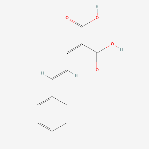 CINNAMYLIDENEMALONIC ACID (CAS: 4472-92-8) - Chemical Structure and Molecular Formula 