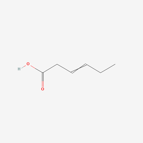 CIS-3-HEXENOIC ACID (CAS: 4219-24-3) - Chemical Structure and Molecular Formula 