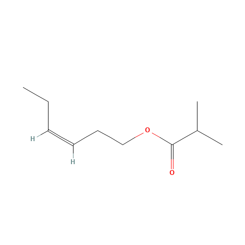 CIS-3-HEXENYL ISOBUTYRATE (CAS: 41519-23-7) - Chemical Structure and Molecular Formula 