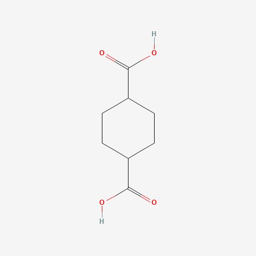 1,4-Cyclohexanedicarboxylic acid (CAS: 1076-97-7) - Chemical Structure and Molecular Formula 