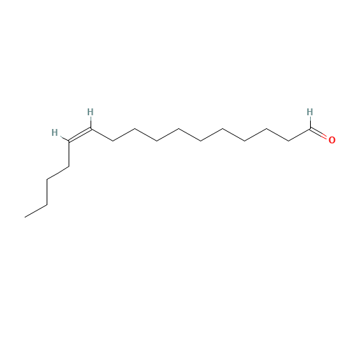CIS-11-HEXADECENAL (CAS: 53939-28-9) - Chemical Structure and Molecular Formula 